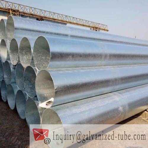 6″ Galvanized Round steel tubing